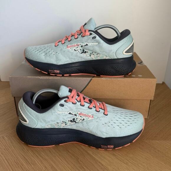 Brooks Ghost 16 Surf Flower/ Floral Women Running Sneakers - SZ 8 - Picture 12 of 14